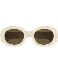 McQueen - Eyewear Round Frame Sunglasses - Lyst