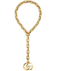 Gucci - Gg Marmont Pendant Chain Necklace - Lyst