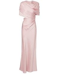 Stella McCartney - Draped Satin Gown - Lyst