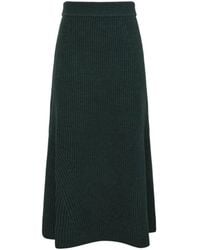 Zimmermann - Hypnotic Ribbed Midi Skirt - Lyst
