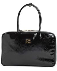 Miu Miu - Beau Naplak Patent Leather Bag - Lyst
