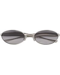 Bottega Veneta - Eyewear Oval Frame Sunglasses - Lyst