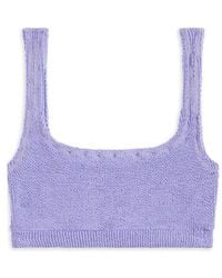 Reina Olga - Ginny Textured Bikini Top - Lyst