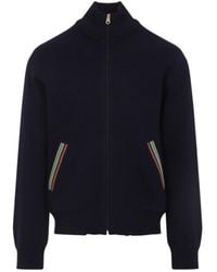 Paul Smith - Knitted Bomber Jacket - Lyst