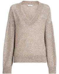 Brunello Cucinelli - Dazzling Texture Sweater - Lyst