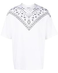 Marcelo Burlon - County Of Milan Bandana Printed Crewneck T-Shirt - Lyst