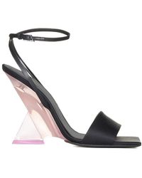 The Attico - The Cheope Two-Tone Heeled Sandals - Lyst