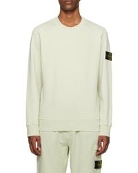 Stone Island - Compass Patch Crewneck Sweatshirt - Lyst