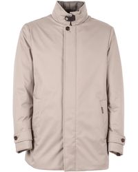 Moorer - Buttoned Single-Breasted Padded Jacket - Lyst