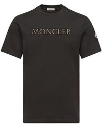 Moncler - Velvet Logo T-Shirt - Lyst