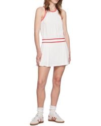 Sporty & Rich - Phoebe Logo Embroidered Mini Dress - Lyst