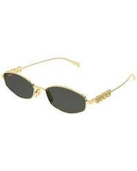 Gucci - Eyewear Oval Frame Sunglasses - Lyst