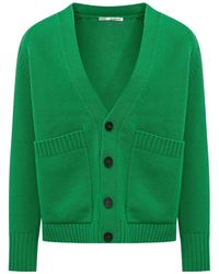 Studio Nicholson - Boxy V-Neck Cardigan - Lyst
