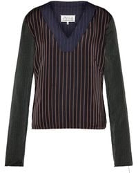 Maison Margiela - Printed Long-Sleeve Top - Lyst