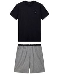 Emporio Armani - Logo Two-Piece Pyjamas - Lyst