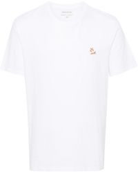 Maison Kitsuné - Maison Kitsun Chillax Fox Patch Crewneck T-Shirt - Lyst