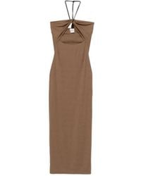 Nanushka - Special Strap Bandeau Midi Dress - Lyst