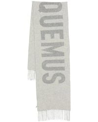 Jacquemus - Logo Detailed Fringed Edge Scarf - Lyst