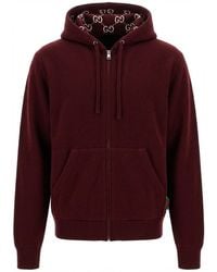 Gucci - Reversible Wool Jacket With Gg Motif - Lyst