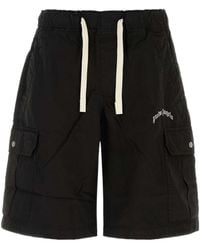 Palm Angels - Curved Logo Loose Cargo Shorts - Lyst