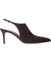 Gianvito Rossi - Solid Suede Pumps - Lyst