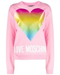 Moschino - Logo Printed Sweater - Lyst
