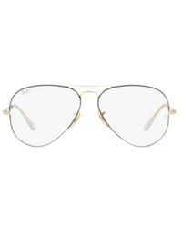 Ray-Ban - Aviator Frame Glasses - Lyst
