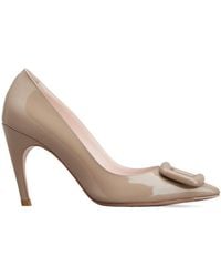 Roger Vivier - Viv' Choc Lacquered Buckle Pumps - Lyst