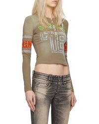 DIESEL - Logo Long-Sleeved T-Shirt - Lyst