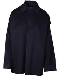 Bottega Veneta - Buttoned Oversized Coat - Lyst
