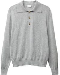 Versace - Long Sleeved Knitted Polo Shirt - Lyst