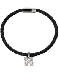 Off-White c/o Virgil Abloh - Braided Leather Arrows Bracelet - Lyst