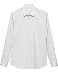 Prada - Stretch-Cotton Shirt - Lyst