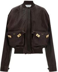 Ferragamo - Leather Outerwears - Lyst