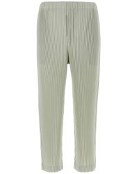 Homme Plissé Issey Miyake - Homme Plissé Issey Miyake Pleated Tapered Leg Trousers - Lyst