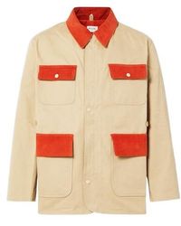 Bode - Corduroy-Trimmed Cotton Twill Field Jacket - Lyst