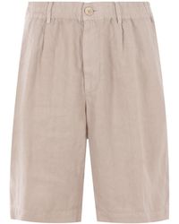 Brunello Cucinelli - Buttoned Straight-Leg Shorts - Lyst