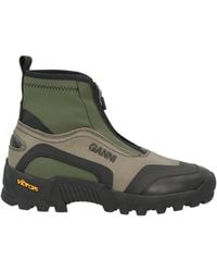 Ganni - Low-Heel Hiking Boots - Lyst