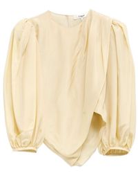 Chloé - Chloé Draped Cropped Top - Lyst