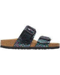 Birkenstock - Two-Strap Cork Slide Sandals - Lyst