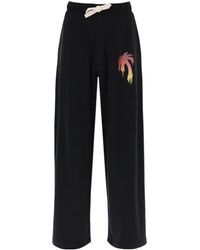 Palm Angels - I Love Pa Drawstring Wide-Leg Track Pants - Lyst