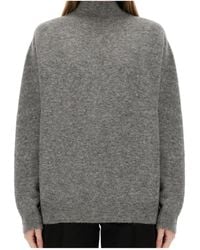 Alysi - High-Neck Knitted Jumper - Lyst