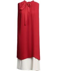 MM6 by Maison Margiela - Two-Tone Sleeveless Ruched Dress - Lyst