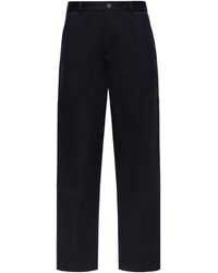 Moncler - Logo Patch Straight-Leg Trousers - Lyst