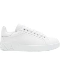 Dolce & Gabbana - Portofino Lace-Up Sneakers - Lyst