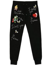 Moschino - Logo Embroidered Sweatpants - Lyst