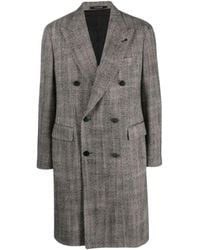 Tagliatore - Flap-Pocketed Double-Breasted Coat - Lyst