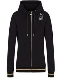 EA7 - Core Lady Zip-Up Hoodie - Lyst