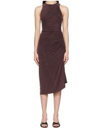 Agolde - Anya Ruched Asymmetric Dress - Lyst