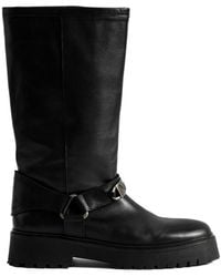 Zadig & Voltaire - Angie Leather Biker Boots - Lyst